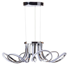 Load image into Gallery viewer, Metallic Six Light Metal LED Dimmable Ceiling Light - Silver
