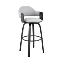 Load image into Gallery viewer, Swivel Low Back, Bar Height Bar Chair - Gray / Black
