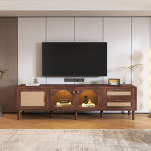 Load image into Gallery viewer, TV Stand With App-Controlled LED Lights, 2 Drawers &amp; Door Storage
