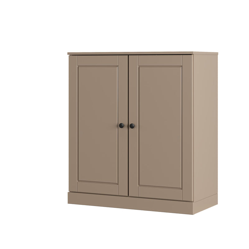 Twenty Pair Solid Woodshoe Storage Cabinet (752367) - Beige