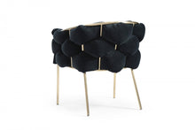 Load image into Gallery viewer, Upholstered Fabric Dining Arm Chair - Black
