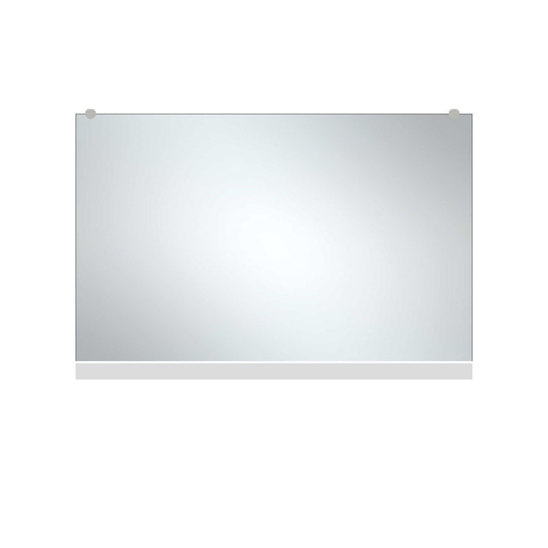 47" Metal Leaning Framed Full Length Hanging Mirror - Black