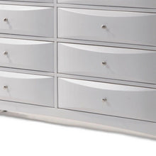 Load image into Gallery viewer, Solid Wood Eight Drawer Double Dresser - White
