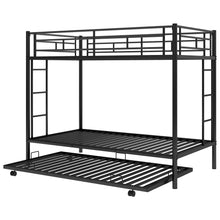 Load image into Gallery viewer, Twin over Twin Bunk Bed with Trundle, Black(OLD SKU:MF192387AAB)
