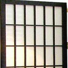 Load image into Gallery viewer, Folding Three Panel Screen Room Divider (469128) - Black / White
