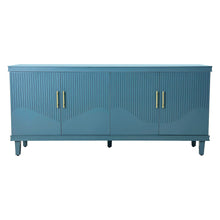 Load image into Gallery viewer, 4 Door Cabinet, Large Storage For Living Room - Blue
