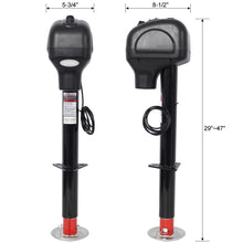 Load image into Gallery viewer, Electric Power Tongue Jack 3500Lbs Capacity With Waterproof Cover For RV Trailer &amp; Camper, 12V Dc - Black
