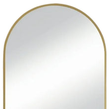 Load image into Gallery viewer, 38" Metal Arch Framed Accent Mirror - Gold
