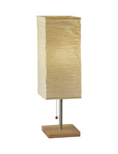 Load image into Gallery viewer, Wildside Paper Shade With Natural Wood Table Lamp - Natural
