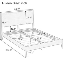Load image into Gallery viewer, Modern Sled Platform Bed Frame With Slats
