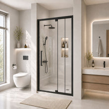 Load image into Gallery viewer, Semi-Frameless Pivot Hinged Shower Door, Reversible Design
