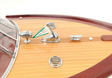 Load image into Gallery viewer, Riva Aquarama Hand Painted Decorative Boat - Aqua
