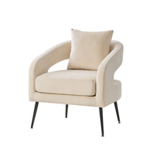 Load image into Gallery viewer, Open Back Accent Chair, Round Sofa Lounge Armchair
