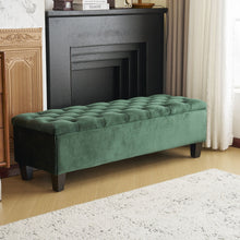 Load image into Gallery viewer, Contemporary Button Tufted And Diamond Stitched Storage Ottoman
