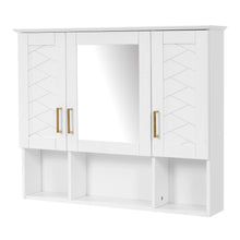 Load image into Gallery viewer, Modern Wall Mounted Medicine Cabinet With Adjustable Shelves, Soft Close Doors, High Define Mirror
