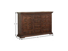 Load image into Gallery viewer, Solid Wood Six Drawer Triple Dresser - Chocolate

