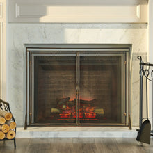 Load image into Gallery viewer, Samantha - Iron Fireplace Screen 2 Door Design
