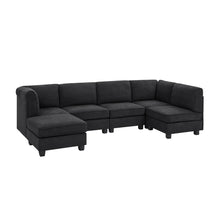 Load image into Gallery viewer, Upholstered Modular Sectional - Black
