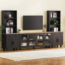 Load image into Gallery viewer, Farmhouse TV Stand With Solid Wood Gourd Shaped Legs For TVs Up To 70"
