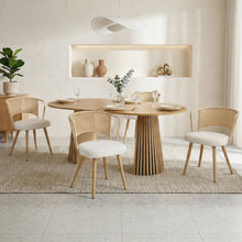 Load image into Gallery viewer, Farmhouse Style Wicker Dining Chair
