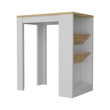 Load image into Gallery viewer, Kitchen Island With Storage - White / Natural
