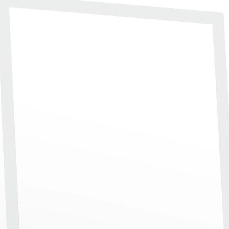 Lighted Frameless Standing Mirror - Silver