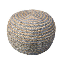 Load image into Gallery viewer, Jute Ottoman - Gray
