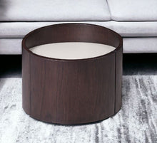 Load image into Gallery viewer, 17" Solid Wood Round End Table - Dark Brown
