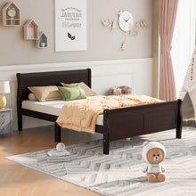 Load image into Gallery viewer, Platform Bed Frame Mattress Foundation Sleigh Bed With Headboard / Footboard / Wood Slat Suppor
