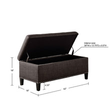 Load image into Gallery viewer, Modern Tufted Top Soft Close Storage Bench

