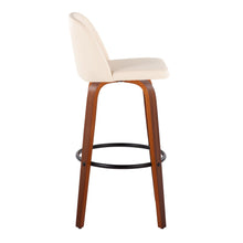 Load image into Gallery viewer, Toriano - Mid Century Modern Fixed Height Barstool Swivel And Round Footrest (Set of 2)
