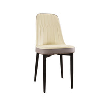 Load image into Gallery viewer, Modern Dining Chair With Cushions And Metal Legs
