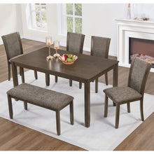 Load image into Gallery viewer, Dining Table Set With Upholstered Chairs, Rectangular Dining Table Set
