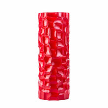 Load image into Gallery viewer, Faceted Geometric Floor Vase - Red
