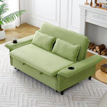 Load image into Gallery viewer, Modern Fabric Multi-Functional Sofa Bed With Adjustable Armrests And Backrests
