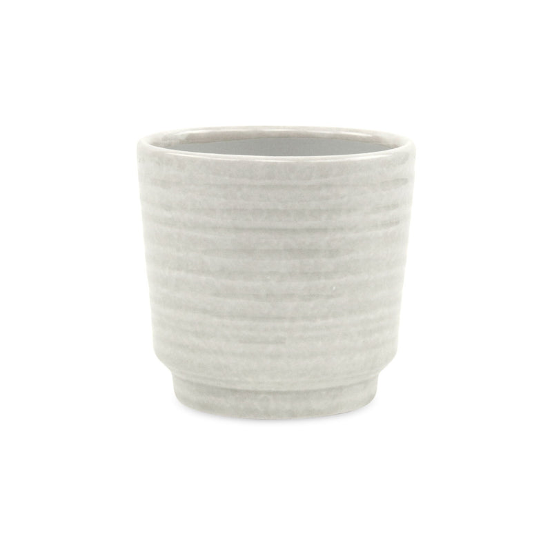 Round Pot Planter (487407) - White