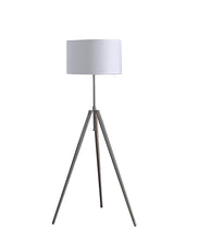 Load image into Gallery viewer, Adjustable Tripod Floor Lamp With White Shade - Chrome
