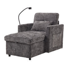 Load image into Gallery viewer, Multifunctional Chenille Recliner Sofa With Storage And Phone Bracket
