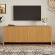 Load image into Gallery viewer, Curved Edge TV Stand With Large Cabinets
