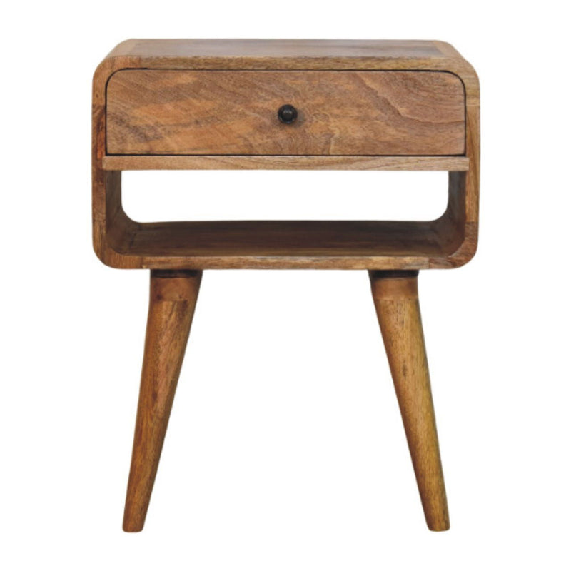 22" Wood 2-Drawer Nightstand - Brown