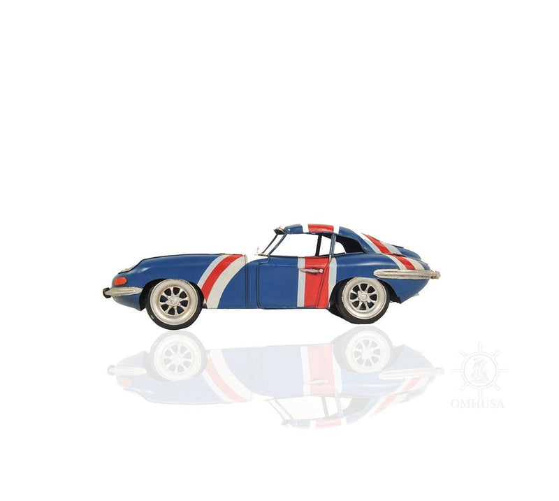 c1961 Jaguar E-Type Sculpture - Red / Blue / White