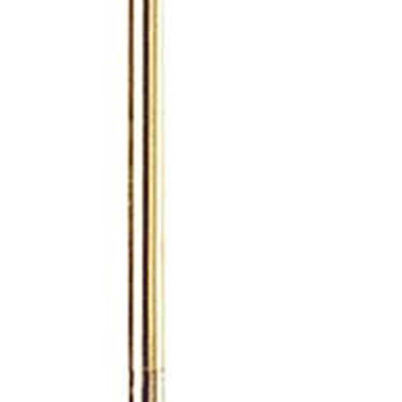 Adjustable Traditional Shaped Floor Lamp With Beige Empire Shade - Bronze