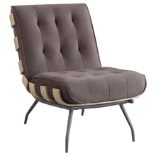 Load image into Gallery viewer, Staten - Upholstered Armless Accent Chair - Dark Brown
