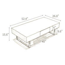 Load image into Gallery viewer, Rectangular Coffee Table With Hidden Storage
