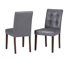 Load image into Gallery viewer, Dining Parsons Chairs Wood (Set of 2) - Brown / Gray

