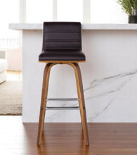 Load image into Gallery viewer, Swivel Low Back Bar Height / Bar Chair - Brown
