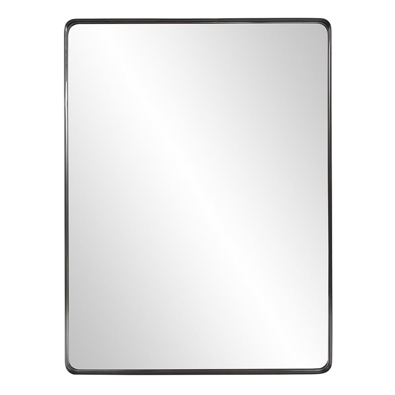 40" Metal Framed Accent Mirror - Black
