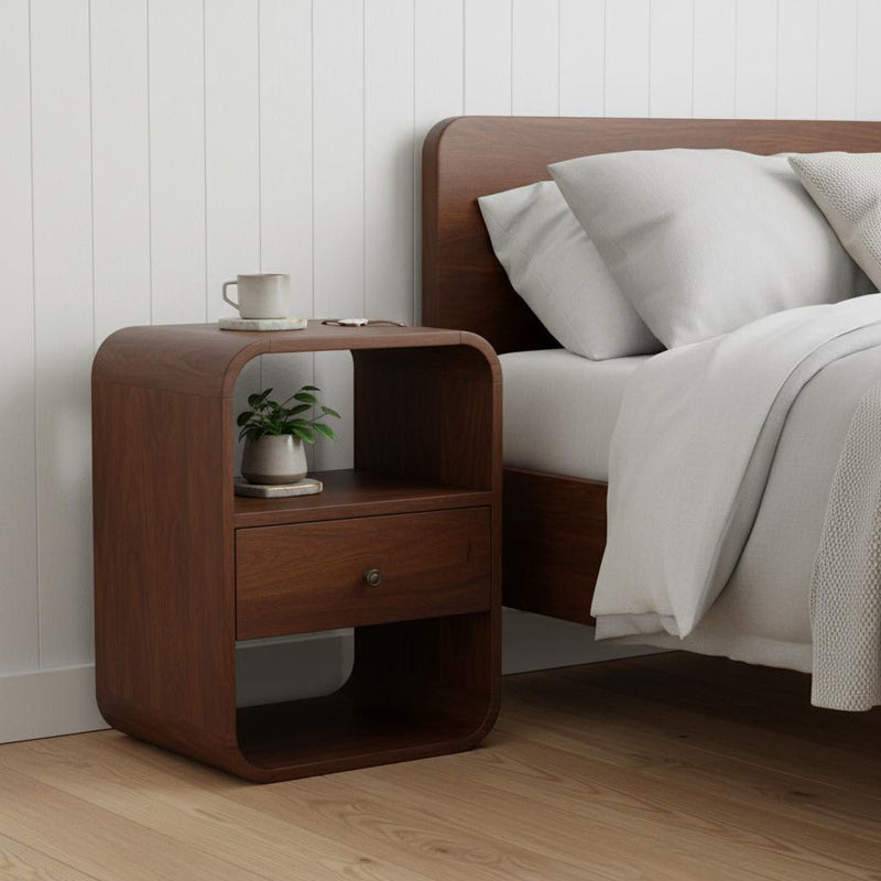 One Drawer Nightstand - Chestnut
