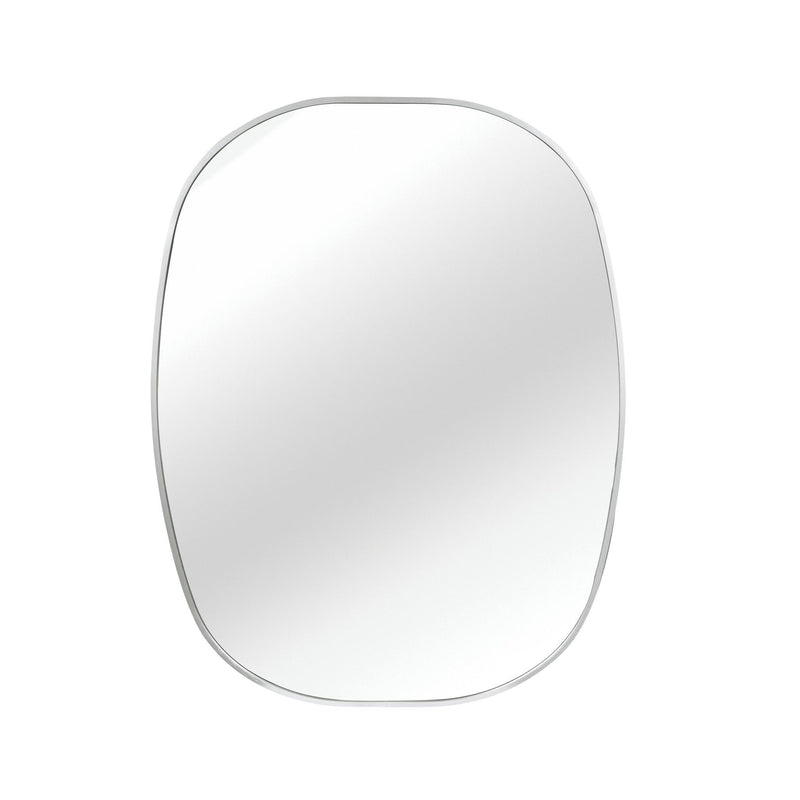 Aluminum Oval Framed Bathroom Vanity Mirror (756120) - Silver
