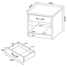 Load image into Gallery viewer, Nuberg - 1 Drawer Table - Gray
